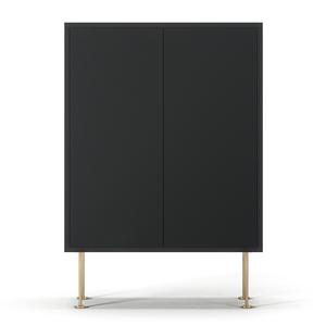 Decotique Vogue 64 Kast Antraciet/ Messing