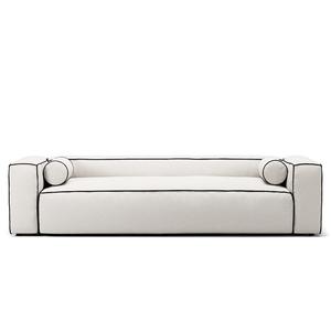 Decotique Gar 3-zitsbank Stoom/ Wit/Grafietgrijs