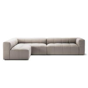 Decotique Mure 4-zitsbank met Open Uiteinde Links, Zandkleurig/ Beige