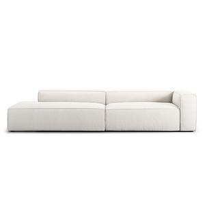 Decotique Grand 3-zitsbank Open Einde Links Stoom/ Wit