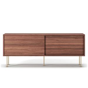 Decotique Vogue TV-meubel met poten 136 Walnoot/ Messing
