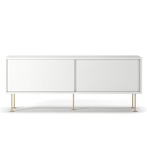 Decotique Vogue TV-meubel met poten 136 Wit/ Messing