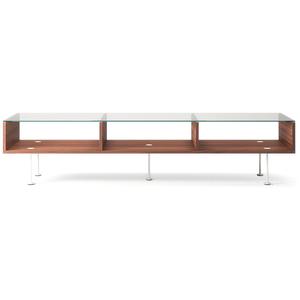 Decotique Vogue salontafel 45x165 Walnoot/ wit
