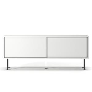 Decotique Vogue TV-meubel met Poten 136 Wit/ Zwart