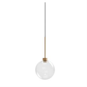 Karman Opium 1 Hanglamp Ø20 Doorzichtig/ Aluminium/ Brons