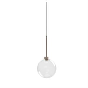 Karman Opium 1 Hanglamp Ø20 Doorzichtig/ Halfglanzend Aluminium