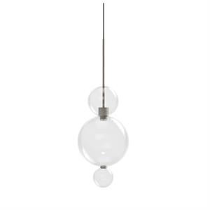 Karman Opium 3 Hanglamp Doorzichtig/ Halfglanzend Aluminium