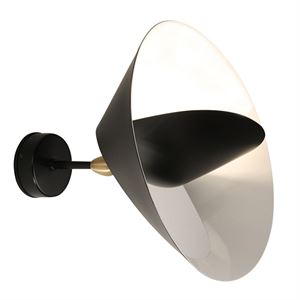 Serge Mouille Applique Saturne 1 Wandlamp Zwart & Messing