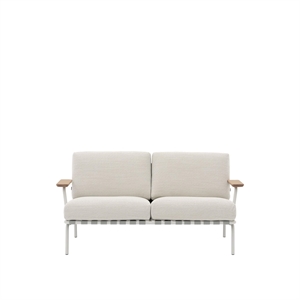 Muuto Settle 2-zits Buitenbank Laze 1/ Grijs