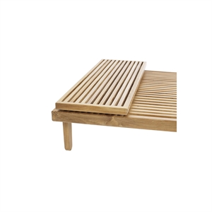 Sibast Furniture RIB-tafelblad voor Ottomaanse teak