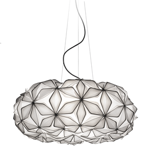 SLAMP C'Est La Vie Hanglamp Groot Zwart met Zwart Snoer