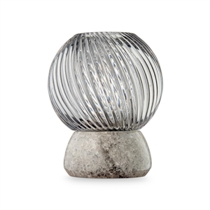 Design By Us Twist Of Marble Kaarsenhouder Zilver/ Rook