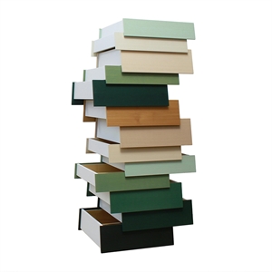 Established & Sons Stapelbare Ladekast met 13 Laden, Saliegroen