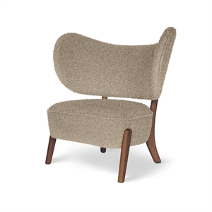 Mazo TMBO Fauteuil Nobilis/Taiga Taupe/Gerookt Eikenhout