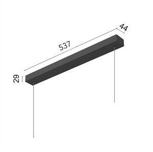 Flos Surface Kit voor Super Line Hanglamp 60W Zwart Niet Dimbaar