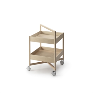 Nikari Taso Dienblad Hoog met Wielen Eikenhout