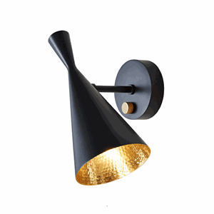 Tom Dixon Beat Wandlamp Zwart & Messing