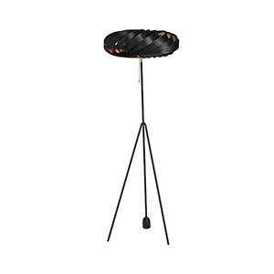 Tom Rossau TR5 Vloerlamp Zwart Middelgroot