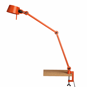 Tonone Bolt Double Arm Table Lamp Orange with clip