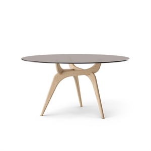 Brdr. Krüger TRIIIO Eettafel Ø135 Eiken Helder Was Geolied/ Brons Glas