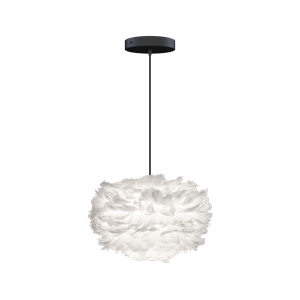 Umage Eos Hanglamp Mini Wit met Platte Rozet in Het Zwart