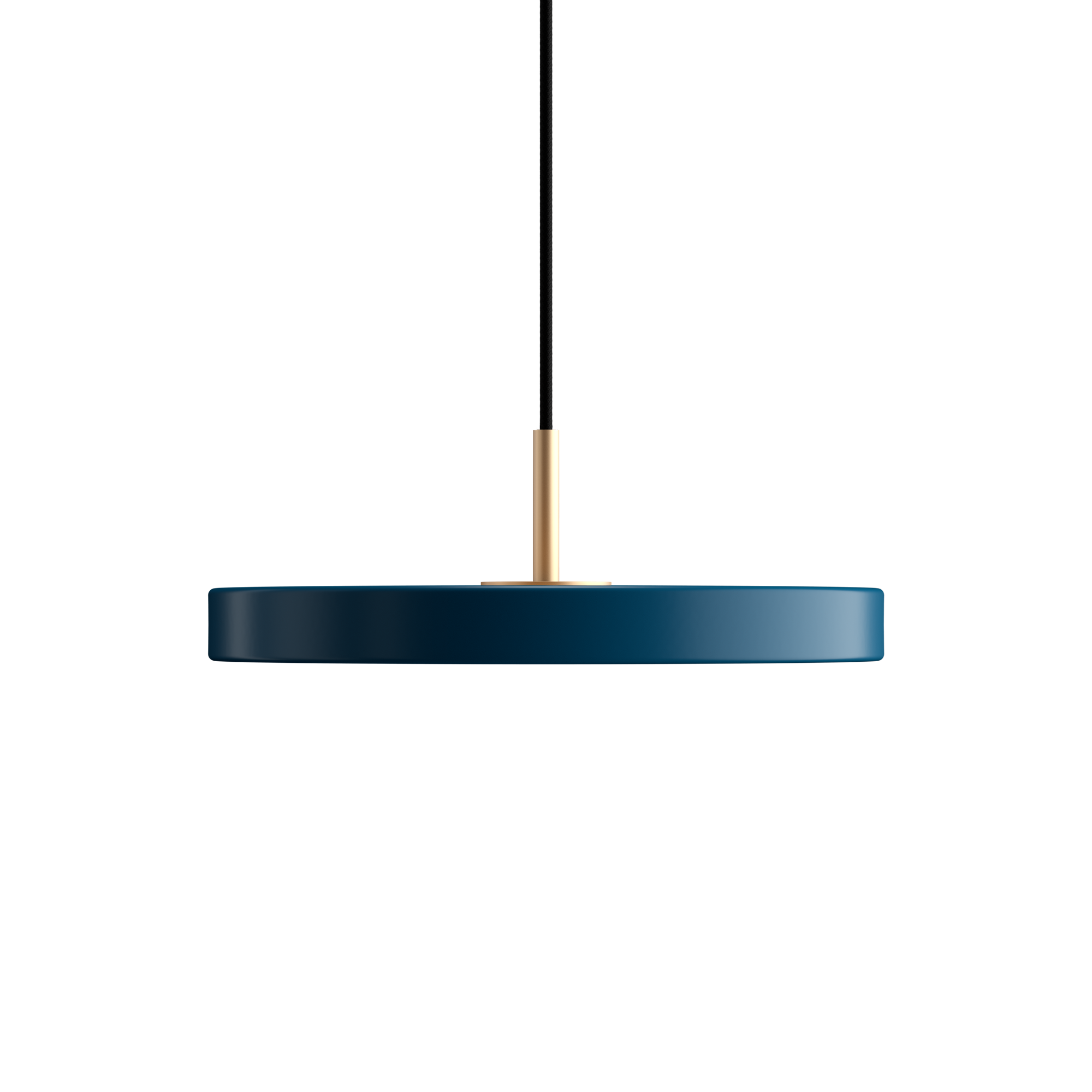 Asteria Mini Hanglamp Petroleum Blauw Messing Top