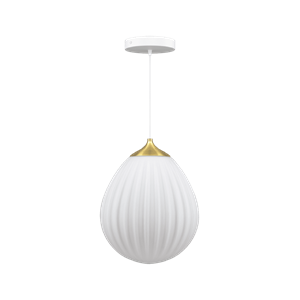 Umage Around The World Hanglamp Medium Messing/ Wit