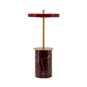 Umage Asteria Move Draagbare Lamp Mini Rood Marmer
