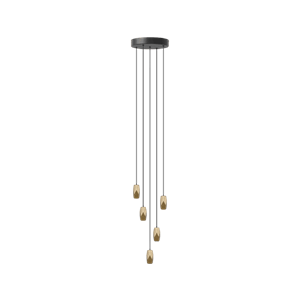 Umage Brighter Days Penta Hanglamp met Cluster 5 van Messing