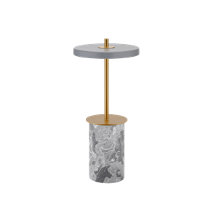 Umage Asteria Move Draagbare Lamp Mini Grijs Marmer/ Messing