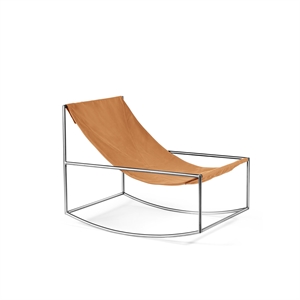 Valerie Object Schommelstoel Roestvrij Staal/ Roze