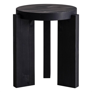 Vaarnii 001 Zwart Zwart Dennenhout