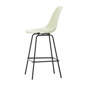 Vitra Eames Fiberglass Barkruk Medium Perkament/ Zwart