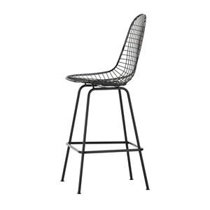 Vitra Eames Draadbarkruk Medium Zwart