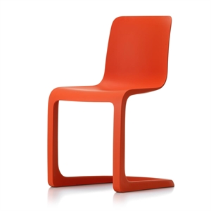 Vitra EVO-C Eetkamerstoel Poppy Rood