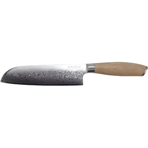 Mareld Akio Japans Santoku Mes 18 cm Licht Hout