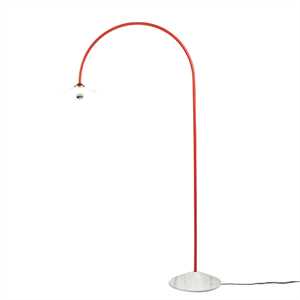 Valerie Objects Staande Lamp N°2 Vloerlamp Marmer/ Rood