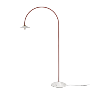 Valerie Objects Staande Lamp N°2 Vloerlamp Marmer/Menie Rood