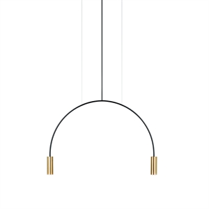 Estiluz Volta Hanglamp Zwart/Goud 2 Lichtbronnen