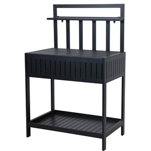Mareld Buitenkeuken met opbergruimte 90x56 cm Zwart